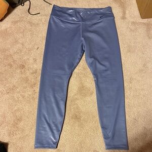 Nike Dri Fit Shiny Purple Leggings